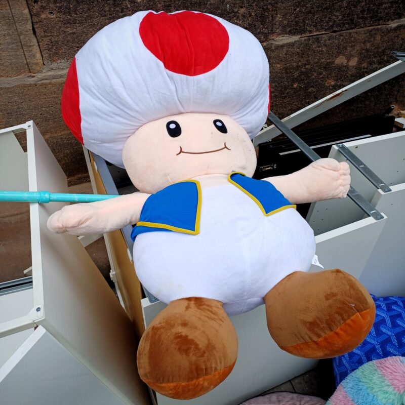 Game Over: aus dem Nintendo-Universum ausgeschiedener Plüsch-Toad