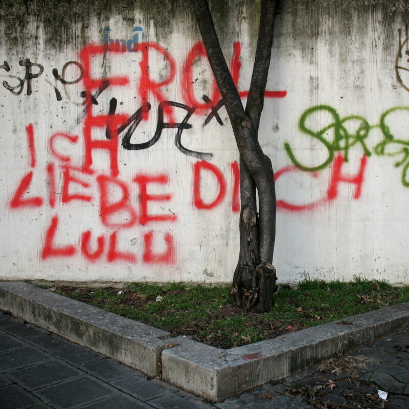 Grundstücksecke an der Austraße zu Nürnberg